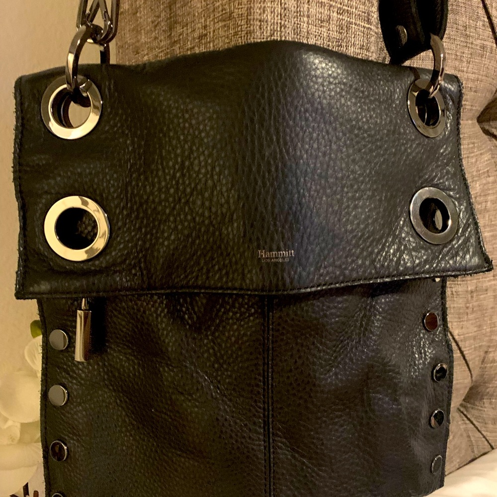 Black Cross Body Hammit Bag